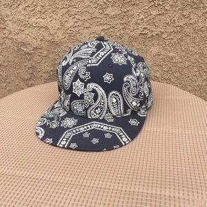 Juicy Couture Blue Paisley Bandana Hat RARE